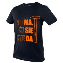 T-SHIRT Z NADRUKIEM MA SIĘ DA ROZMIAR M