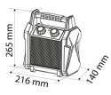 NAGRZEWNICA ELEKTRYCZNA CERAMICZNA PTC 2KW