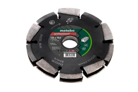 TARCZA DIAMENTOWA SEGMENTOWA DO BRUZDOWNICY DIA-FS2 125*18MM METABO