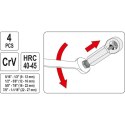 ZESTAW PRZECINAKÓW DO NAKRĘTEK 4CZ. YATO