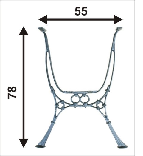 NOGA DO STOLIKA OGRODOWA WYSOKA