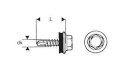 WKRĘT SAMOWIERTNY 4.8*20MM RAL 6029