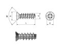 EUROWKRĘT STOŻKOWY OCYNKOWANY 6.3*11MM