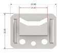 KLAMERKI BOAZERYJNE 1.0MM/100