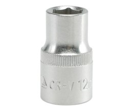 NASADKA KRÓTKA 6-KĄTNA CHROMOWANA 1/2'' 12MM