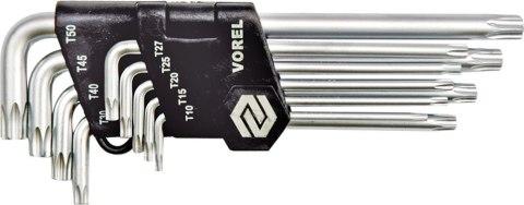 KLUCZE TORX KOMPLET 9 SZTUK T15 - T55 CR-V