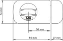 ZAMEK NAWIERZCHNIOWY 3 KLUCZE TB51 50MM GRAFITOWY