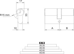 WKŁADKA SYMETRYCZNA NIKIEL 45/45