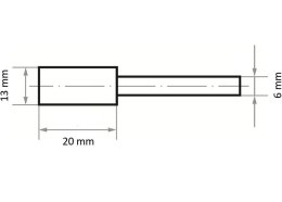 ŚCIERNICA TRZPIENIOWA EKR 46 N V4 13*20*6