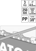 PROWADNIK Z PILNIKIEM DO OSTRZENIA ŁAŃCUCHÓW 4.0MM