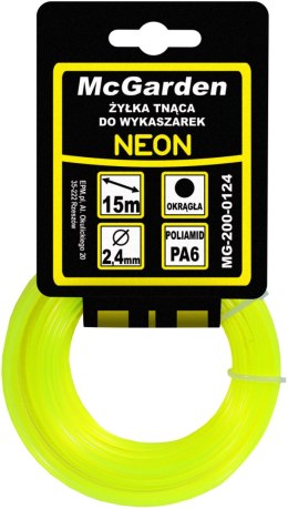 ŻYŁKA DO WYKASZARKI OKRĄGŁA NEON 2.7MM 15M