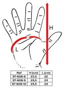 RĘKAWICE TAKTYCZNE, SKÓRA SYNTETYCZNA, ROZMIAR 8